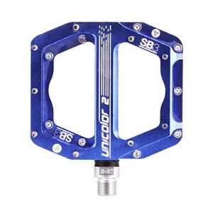 SB3 Paire de pedales plates unicolor 2 bleu