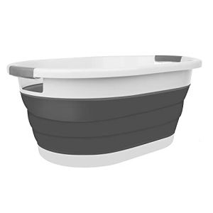 Iso Trade 15371 Panier à linge pliable en silicone 25 l