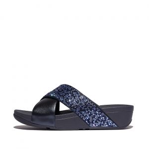 FitFlop Claquettes femme Lulu Crystal-Mix Metallic Cross