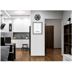 Shot Cadre Photo Nelson Mandela 30x40cm avec P e Partout Tableau Bois Verre (NOIR)