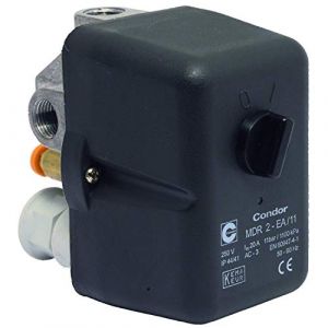 ELMAG Interrupteur à pression CONDOR MDR 2/11 bar, 230 V, gris, noir