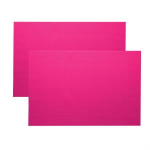 Lot de 2 sets de table FRAME - rose fuchsia