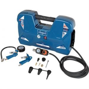Scheppach Compresseur portatif AIR CASE 2L 1100 W 8 bars Livré avec 12 accessoires une