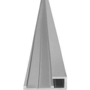 Roth Profilé de finition extérieure 255 cm pour panneau vipanel 3 mm - Aluminium mat