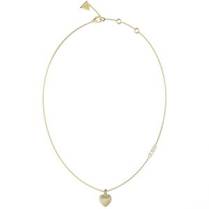 Collier Amami Acier Doré C?ur Pavé