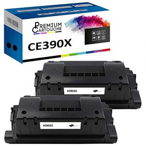 TONER CE390X 90X CE390X 90X Noir x 2 Compatible pour HP-NOPAN-INK P LaserJet Enterprise 600 M601 series P LaserJet Enterprise 600 M602 series P LaserJet Enterprise 600 M603 series P LaserJet Enterprise M4555 MFP series