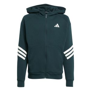 Adidas Sweatshirt à capuche full zip enfant Future Icons 3-Stripes