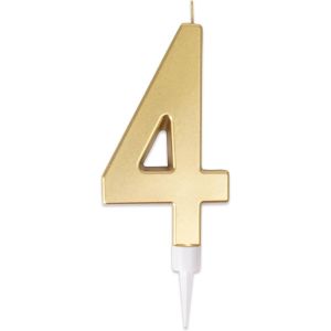 Ruedelafete Bougie anniversaire Géante OR chiffre 4
