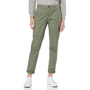 Image de Esprit Pantalon chino en coton bio L32 Kaki - Taille 36;38;40;42;44