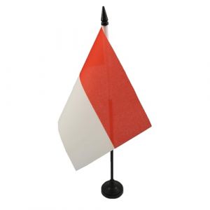 Drapeau de table Indon&eacute;sie 15x10cm - PETIT Drapeaux DE BUREAU indon&eacute;sien 10 x 15 cm - AZ FLAG