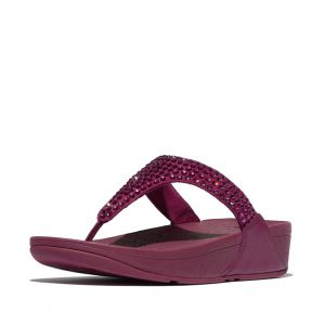 FitFlop Tongs entredoigts femme Lulu Maxi-Crystal