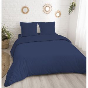 Image de Housse de couette Bleu 200x200cm 57 fils