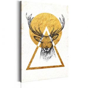 Artgeist Tableau - Ma maison: Cerf doré 40x60