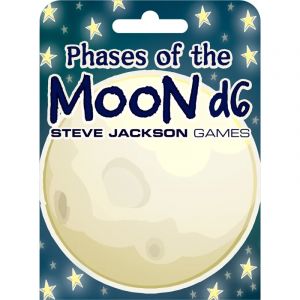 Steve Jackson Games Phases of The Moon D6 | Custom Dice, Perfect for Use with, DND, RPGs, Tabletop Games, and Role-Playing Adventures