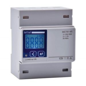 LETTEL - Compteur d'énergie multi-mesures tétra CT 1/5A - Communication Modbus - MCT4-45
