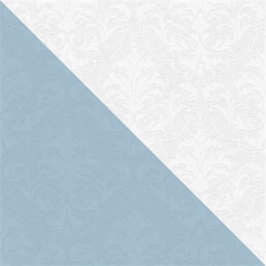 Papier peint baroque Profhome 961815 papier peint intissé à peindre légèrement texturé au style baroque mat blanc 5,33 m2 blanc