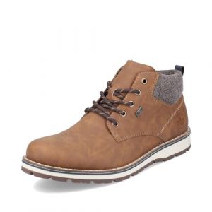 Rieker Homme Bottines 38419, Monsieur Bottines à Lacets,Hydrofuge TEX,Botte,Demi-Botte,Botte à Lacets,Marron (Braun / 24),40 EU / 6.5 UK