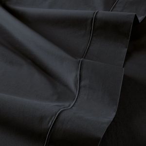 Anne de Solène Drap plat percale fusain 180x290 cm