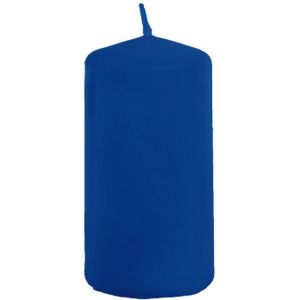 Ruedelafete Petite bougie cylindrique 6cm, Bleu Roy
