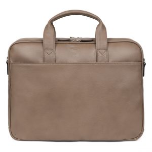 Hexagona Porte-Documents - Compatible Ordinateur Portable 15'', Format A4 et téléphone Portable - pour Femme - Collection Confort Business - Écorce - en Cuir de Vachette grainé