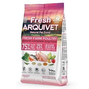 Arquivet Fresh Farm Poultry - 10 Kg - Aliment Complet pour Chien - Viande et Poisson Frais