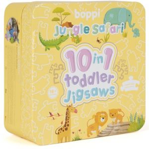 10 en 1 pour Petits de 18 Mois et Plus - Puzzles pour Tout-Petits sur des Animaux de la Jungle