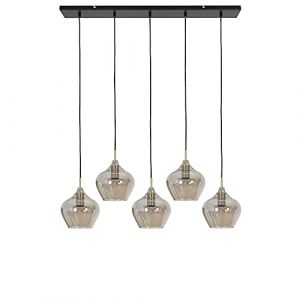 Suspension couleur or verre 104x20x120cm