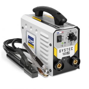 GYS TEC 160 LA, Poste à Souder à l'Électrode Enrobée 160A Monophasé 230V (MMA), TIG DC Lift, Arc Force, Antisticking, Hot Start, Avec Porte-électrode, Câble de Masse