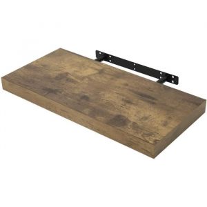 Woltu - tagère Murale. Étagère Suspendue. Étagère Flottante de cd dvd. 50x23x3.8cm Marron Rustique. RG9368hov