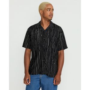 Volcom Chemise Mistostone - Black White - Taille S