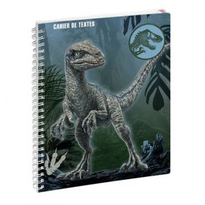 Exacompta Réf. 9901073E - 1 Cahier de textes Jurassic World Raptor 17 x 22 cm - Visuel Raptor