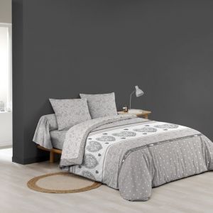 Douceur D'intérieur - Parure de lit 6 pièces lova – 240 x 220 cm – 100% coton – 42 fils/cm²
