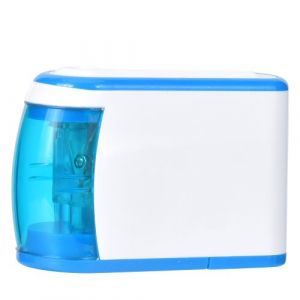 Taille Crayon &Eacute;lectrique Efficace Avec Papeterie D'&Eacute;tudiants De Protection De Pied Antid&eacute;rapante Abs Bleu