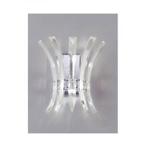 Diyas Applique murale Sinclair 2 Ampoules chrome poli