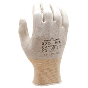 Showa 370W Gant de travail sans couture Paume en nylon Nitrile Usage général 7/M