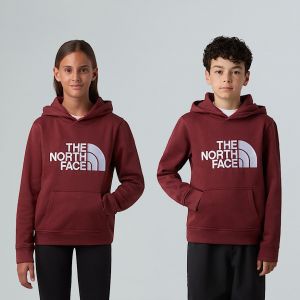 The North Face Sweat à capuche Drew Peak rouge bordeaux pour enfant - L