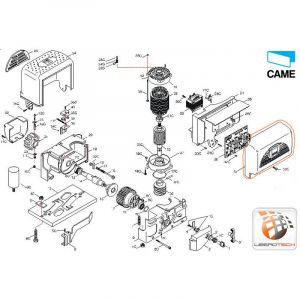 Came Couvercle avant console - BK- 119RIBK025