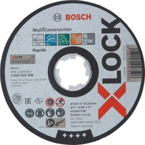 Bosch Disque à tronçonner droit Accessories 2608619269 125 mm 22.23 mm 1 pc(s)