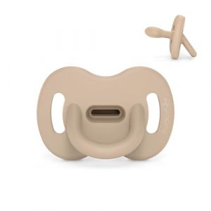 Suavinex Sucette Tout Silicone, pour Bébé 6/18 Mois, avec Tétine Symétrique SX Pro, Réversible, Super Douce et Souple, Idéal pour Dormir, Respecte le Développement Buccodentaire, Irish Cream