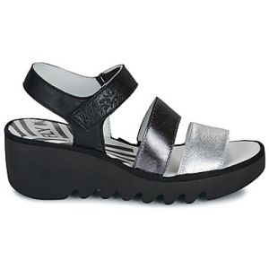 Fly London Femme BEXY575FLY Sandal, Silver/Graphite/Black, 37 EU