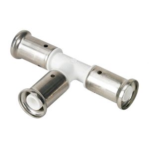 Henco T&eacute; &eacute;gal PVDF blanc multicouche a sertir TH ou BE O26x3.0