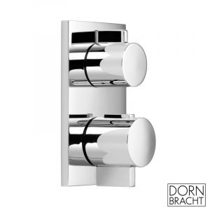 Dornbracht Thermostat encastré avec contrôle du débit à deux voies, installation en kit, 36426670, Coloris: chrome - 36426670-00