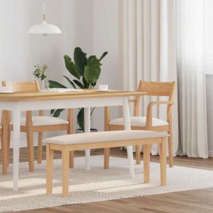 VidaXL Banc 110 cm bois massif caoutchouc