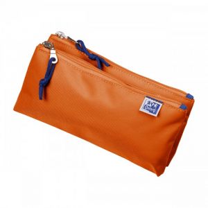 Image de Oxford Trousse à deux compartiments, polyester, orange - Lot de 2