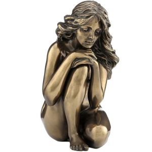 N.a! Statuette en r&eacute;sine Femme Nue 12 cm