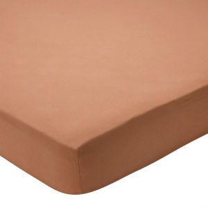 Drap housse coton DESERT - beige dor&eacute;