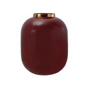 Prix Vase Rond Déco Nyvo 20cm Prune & Or