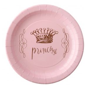 6 assiettes Princesse (23 cm)