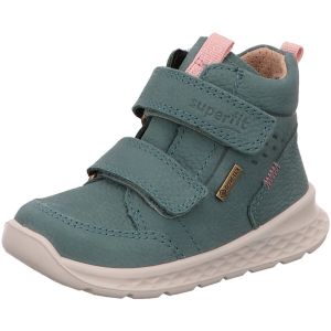 Image de Superfit Gar&ccedil;on Fille Breeze Leicht gef&uuml;tterte Gore-Tex Chaussure de premi&egrave;re randonn&eacute;e, Gr&uuml;n/Rosa 7010, 20 EU Large