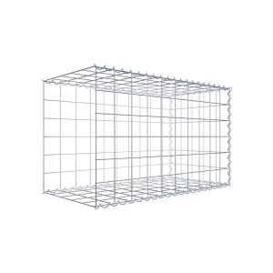 Gabion sur toile type 2 100 cm x 60 cm x 50 cm (L x H x P), maille 10 cm x 10 cm, spirale